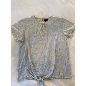 7 For All Mankind Grey Bow Tee